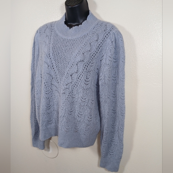 Veronica Beard Makani Pointelle Knit Sweater Large - Picture 3 of 11